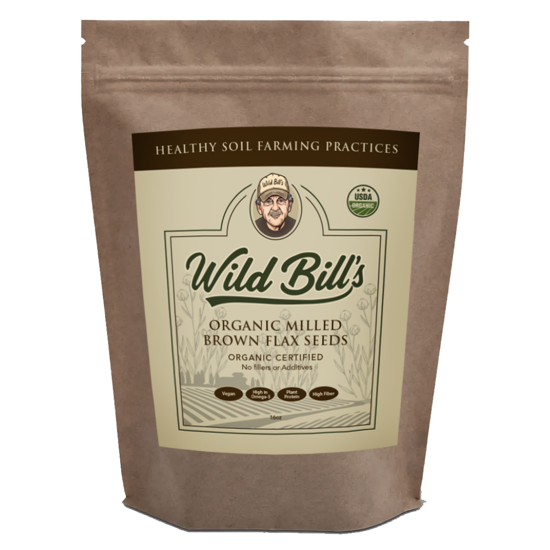 Milled Brown Flaxseed, USDA Organic