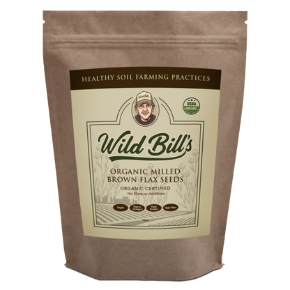 Milled Brown Flaxseed, USDA Organic