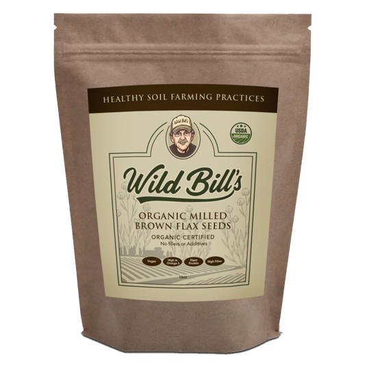 Milled Brown Flaxseed, USDA Organic