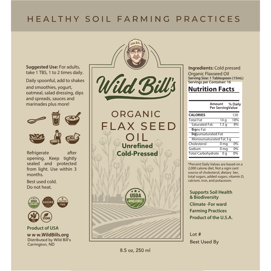 Flaxseed Oil, USDA Organic