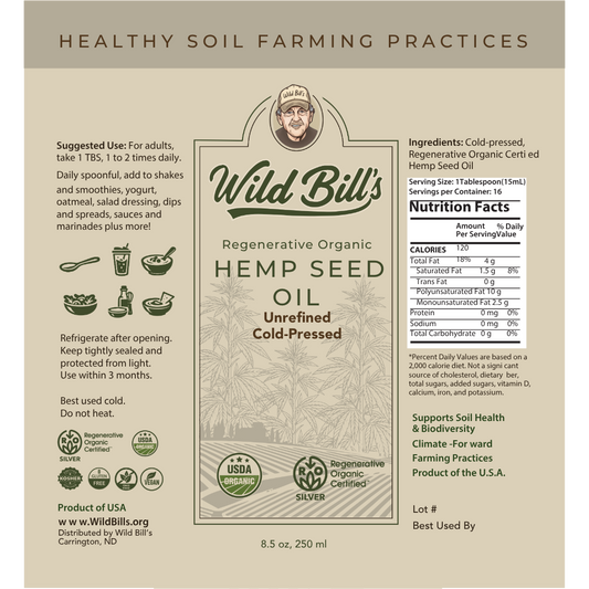 Hemp Seed Oil, ROC