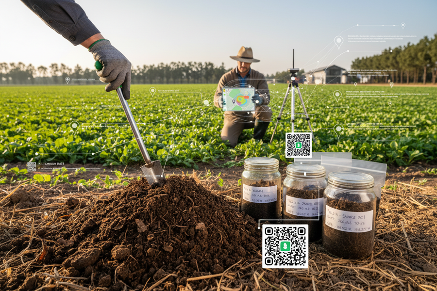 an image of soil traceability for a farm