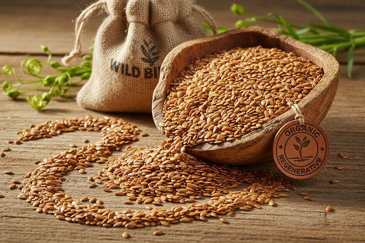 brand: wild bill's, product organic golden flaxseed