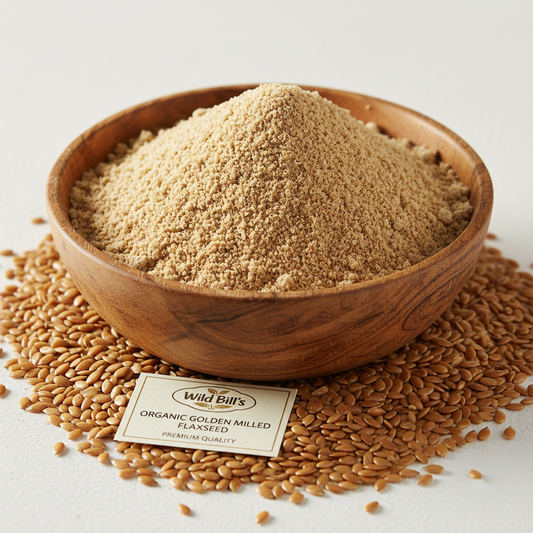 brand wild bill's: product: organic golden milled flaxseed