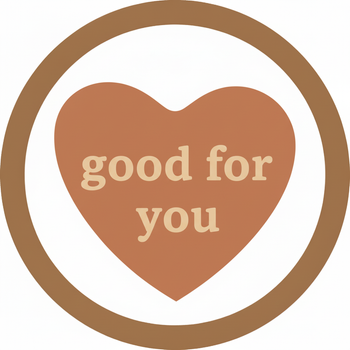 remove the leaf and add words "good for you"